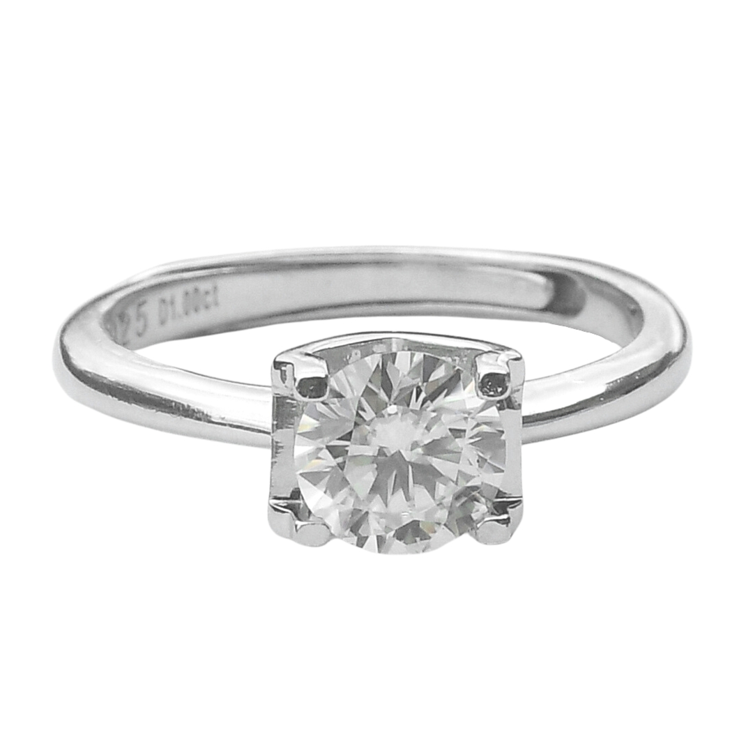Moissanite Diamond Adjustable Ring for Girls and Women 0