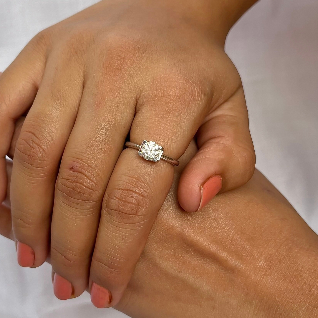 Moissanite Diamond Adjustable Ring for Girls and Women 2
