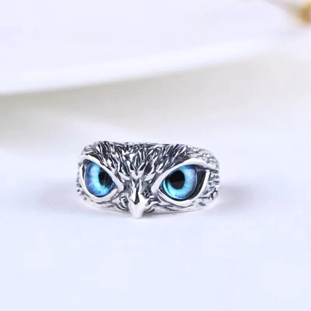 Owl Adjustable Ring for Men and Boys 1