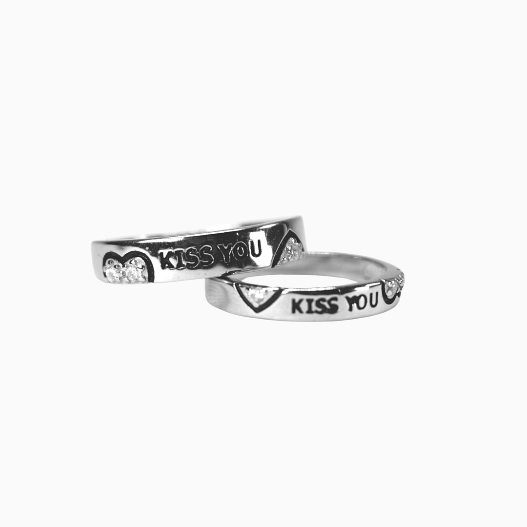 Silver Couple Ring 0