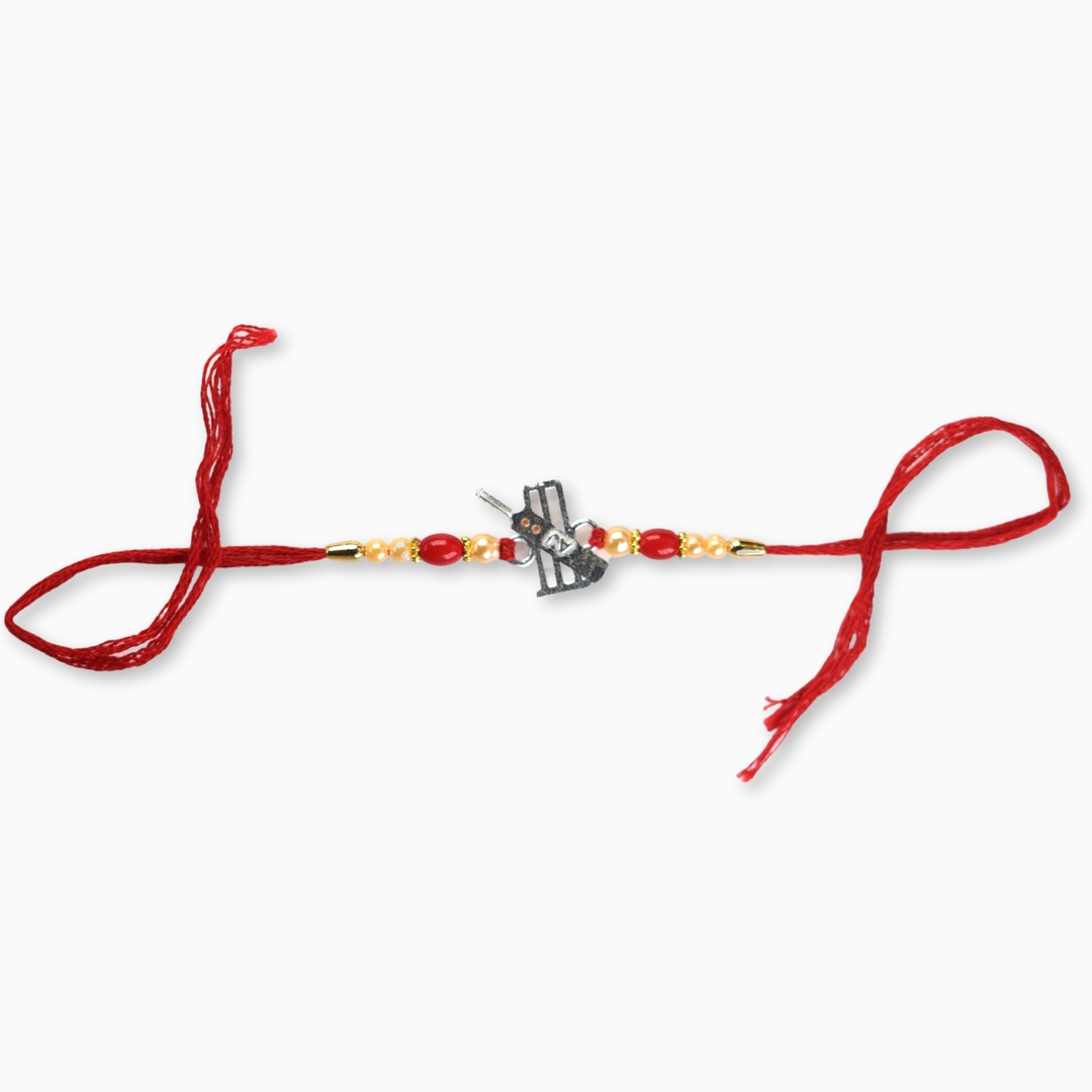 Silver Cricket Rakhi 1