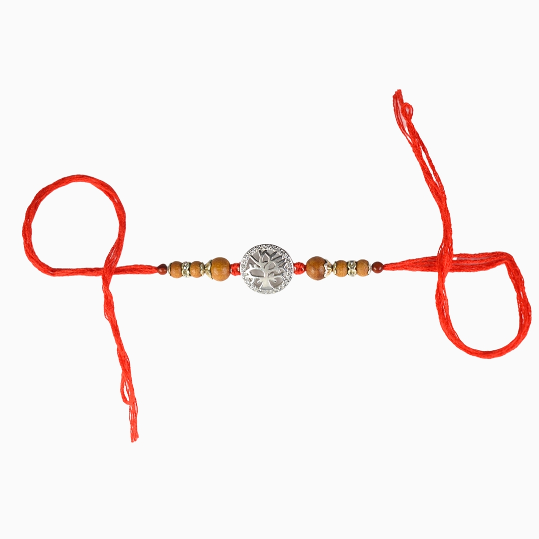 Silver Classic Rakhi 1