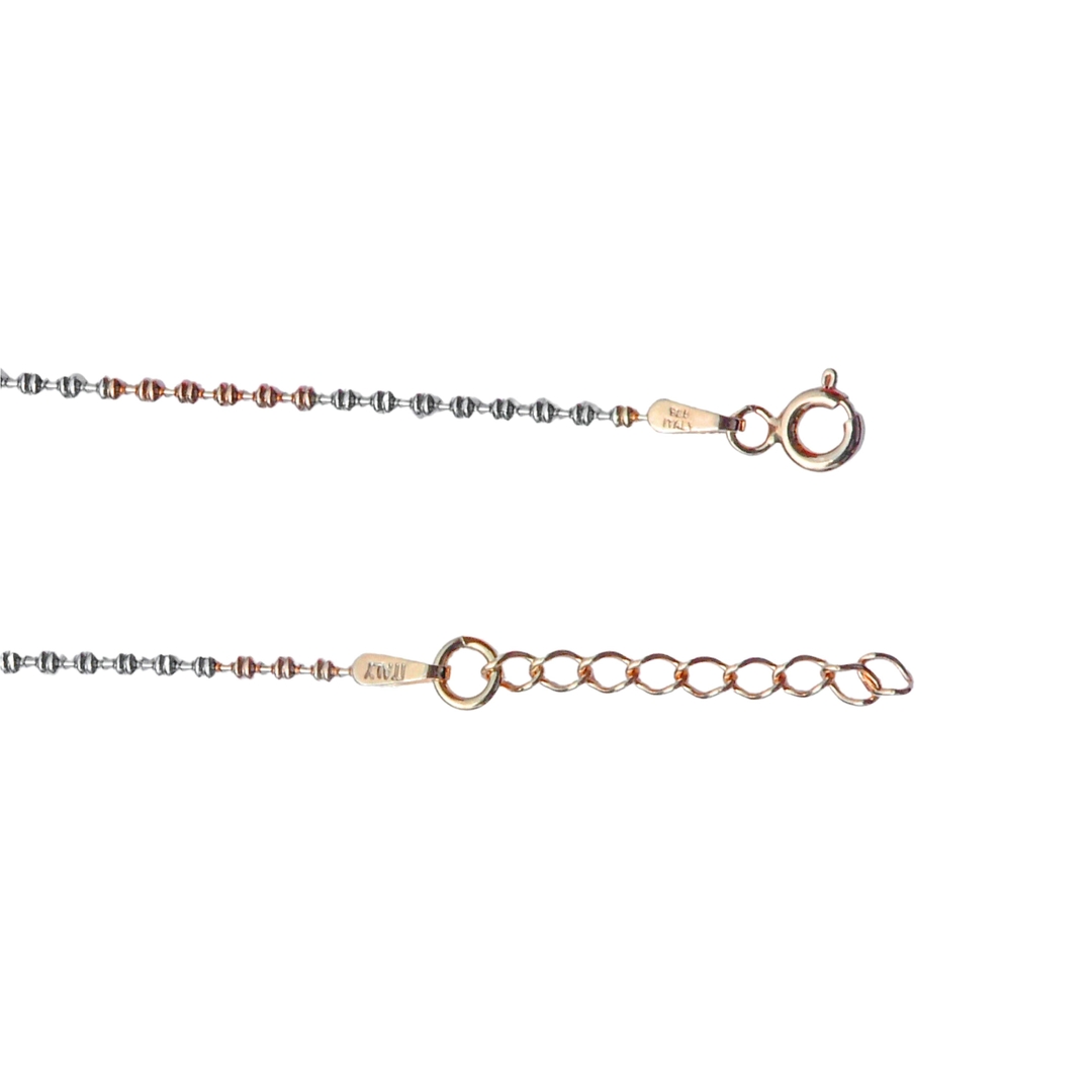 Ball Chain Rose Gold Adjustable Anklet For Women & Girls 2