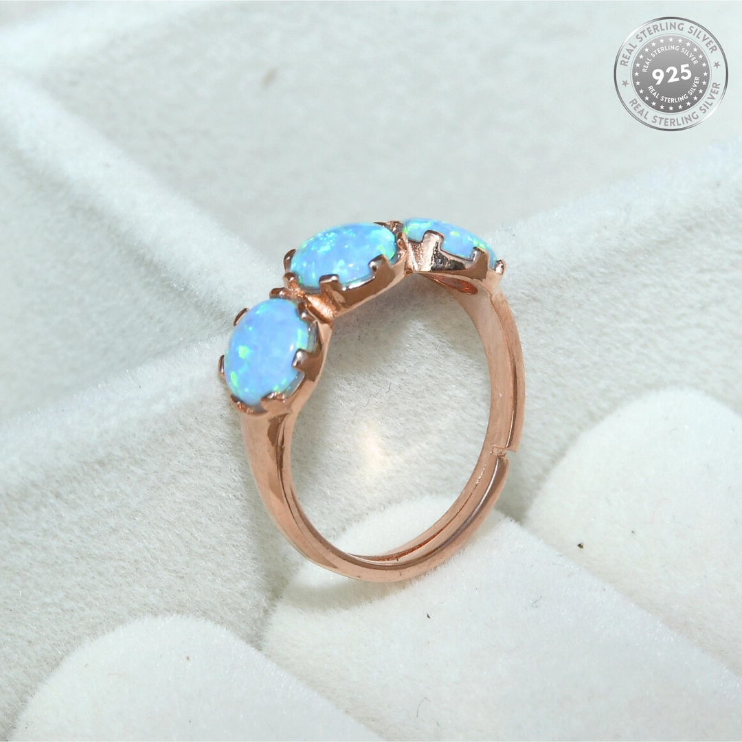 Firoza Stone Adjustable Ring for Women and Girls 2
