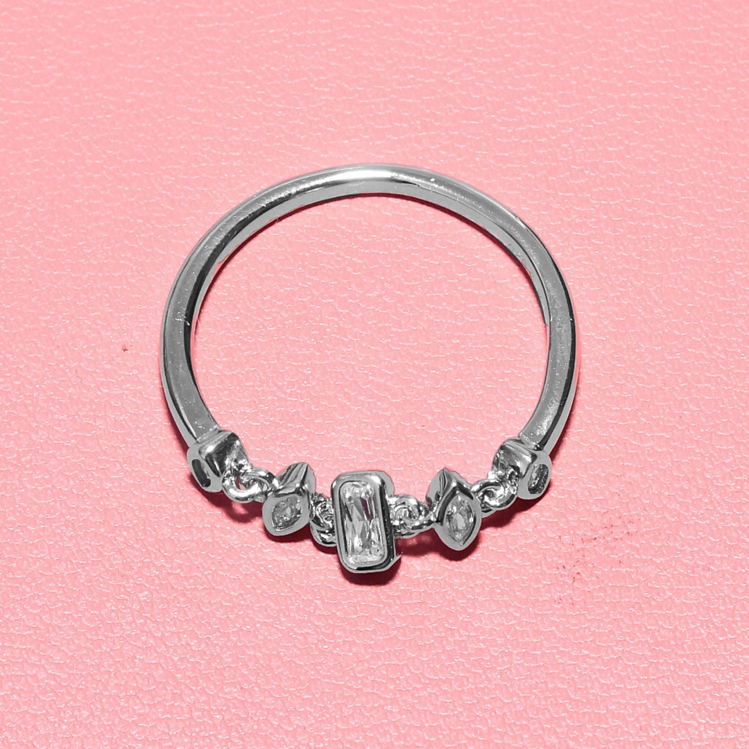 Chain Style CZ Ring for Women and Girls 1