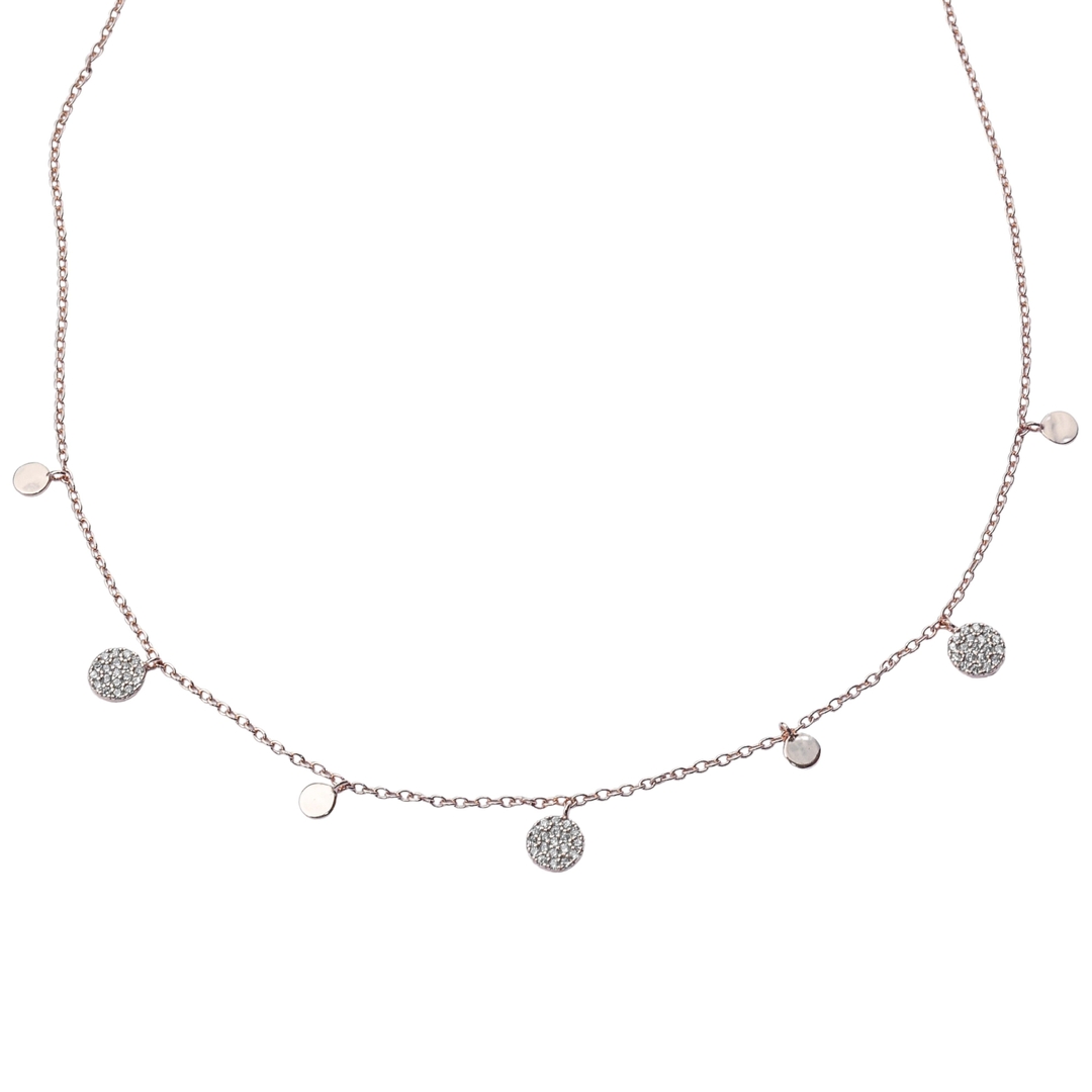 Charm with CZ Necklace 1