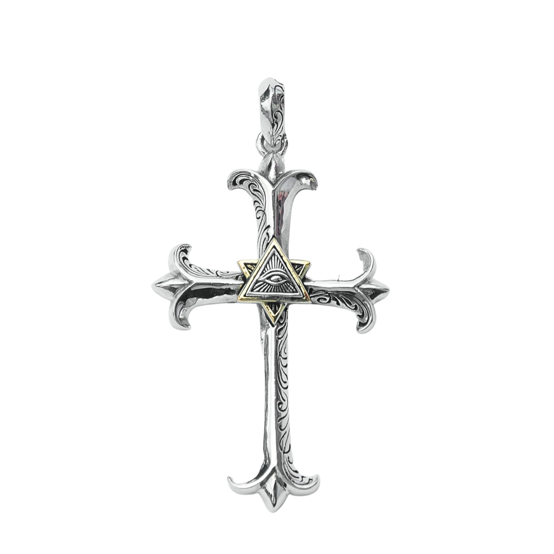 Eye of God Cross Pendant 0