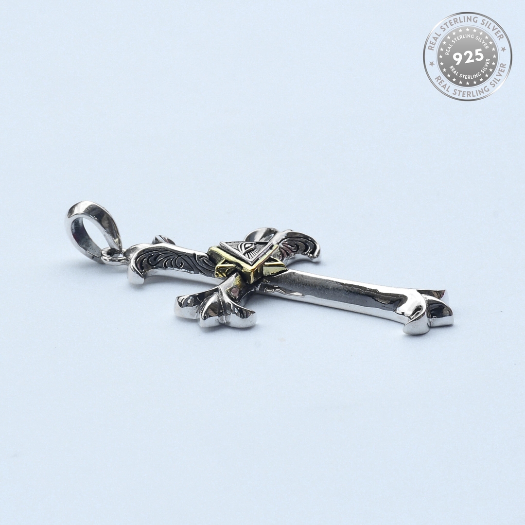 Eye of God Cross Pendant 1