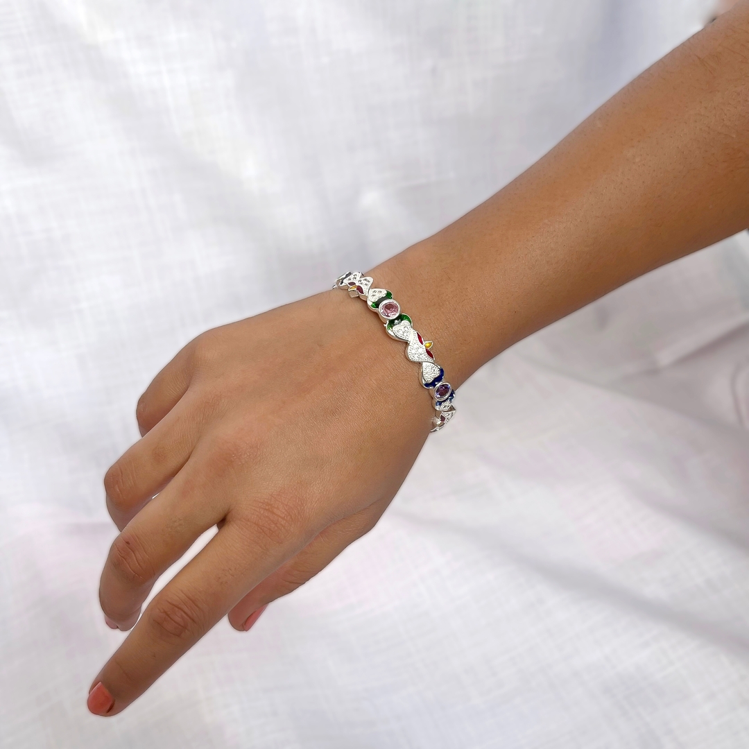 Silver Traditional Bangles for Women and Girls 2