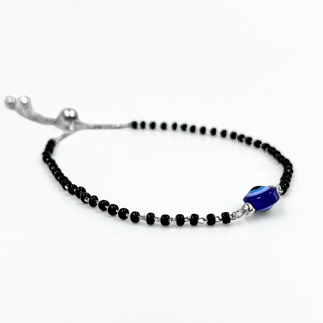 Silver Evil Eye Nazariya Bracelet for Girls and Women 1