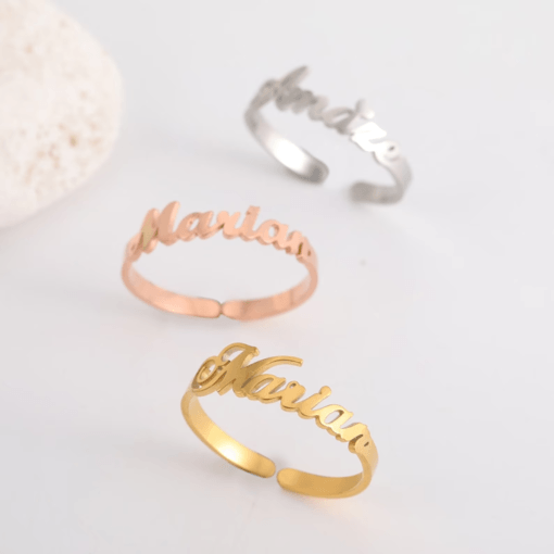 Personalised Silver Name Ring 2