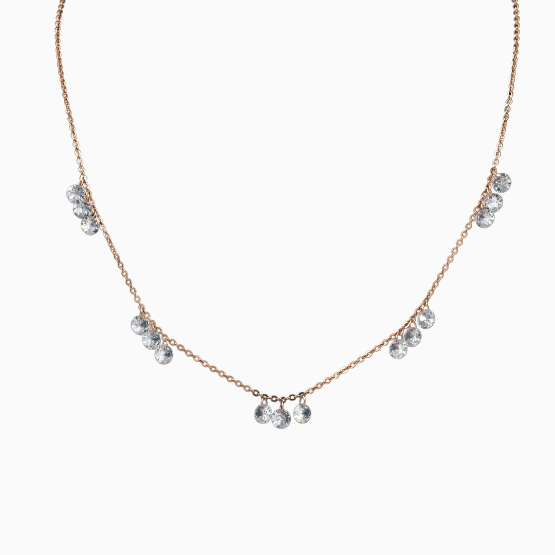 Silver Chic Rose Gold Necklace 0