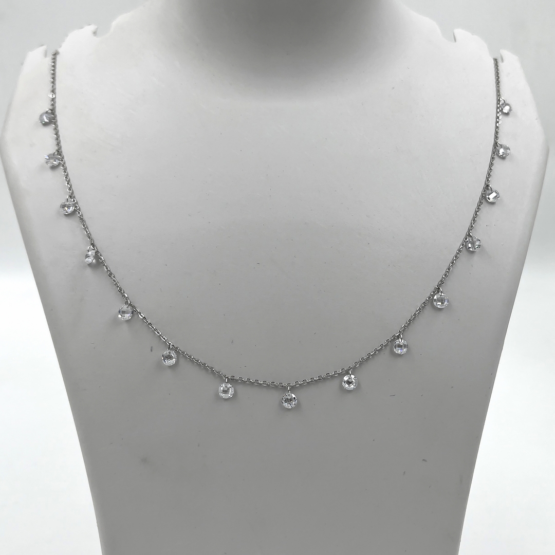 Silver Droplet Necklace 1