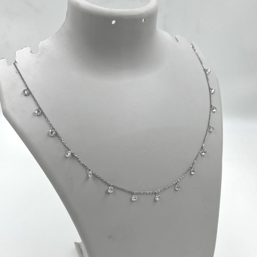 Silver Droplet Necklace 2