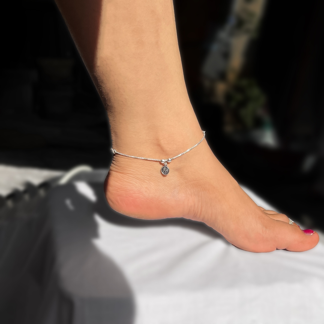 Tree Charm Adjustable Anklet For Women & Girls 1