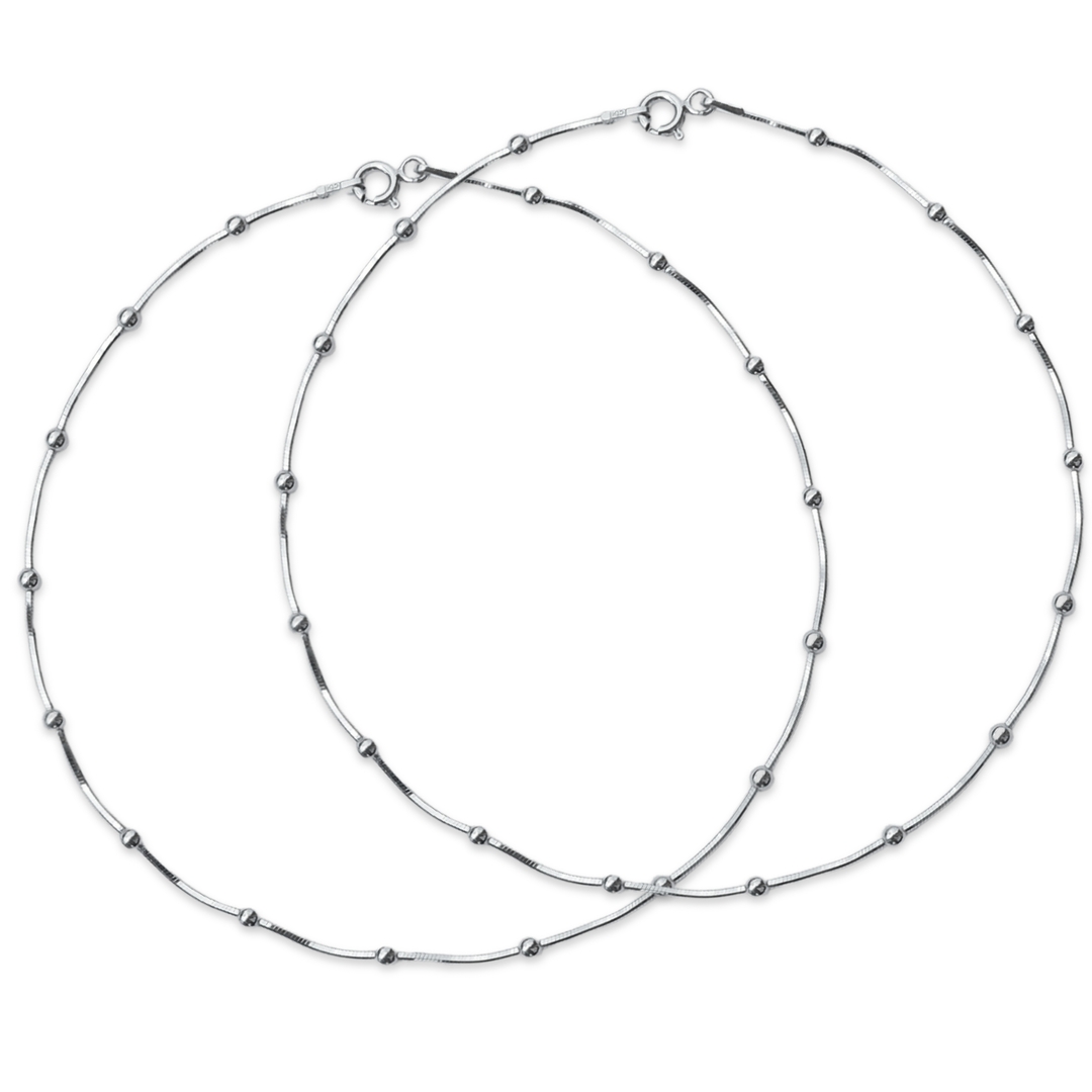 Minimal Ball Chain Anklet For Women & Girls 0