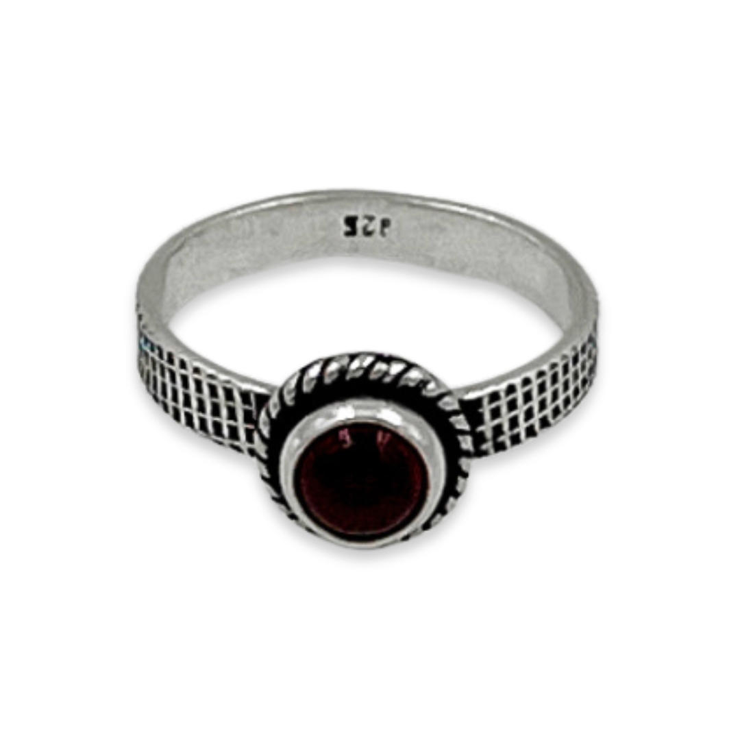 Silver Round Boho Ring for Women and Girls 0