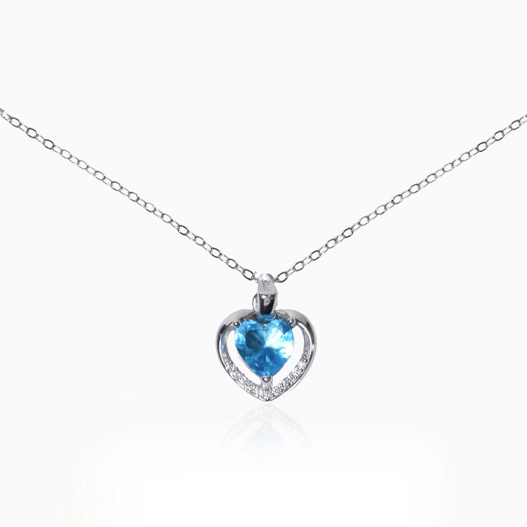 Silver Heart Embrace Pendant 0