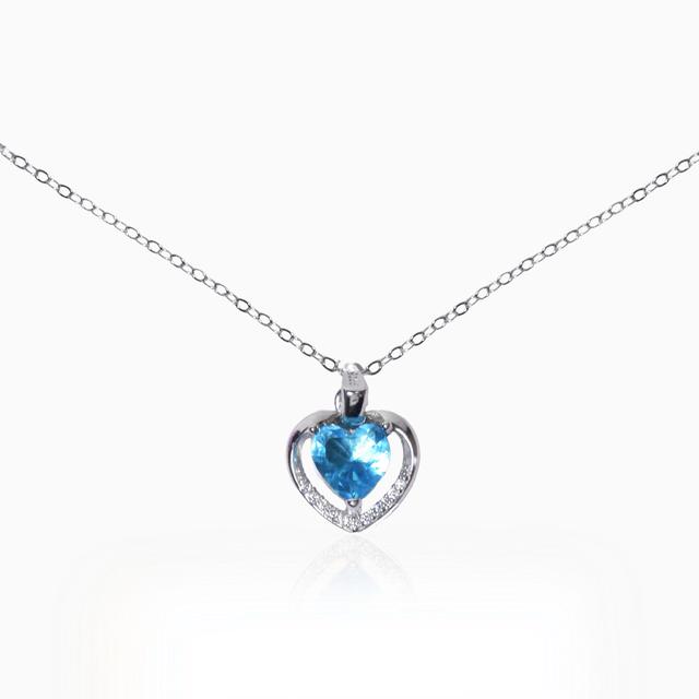 Silver Heart Embrace Pendant