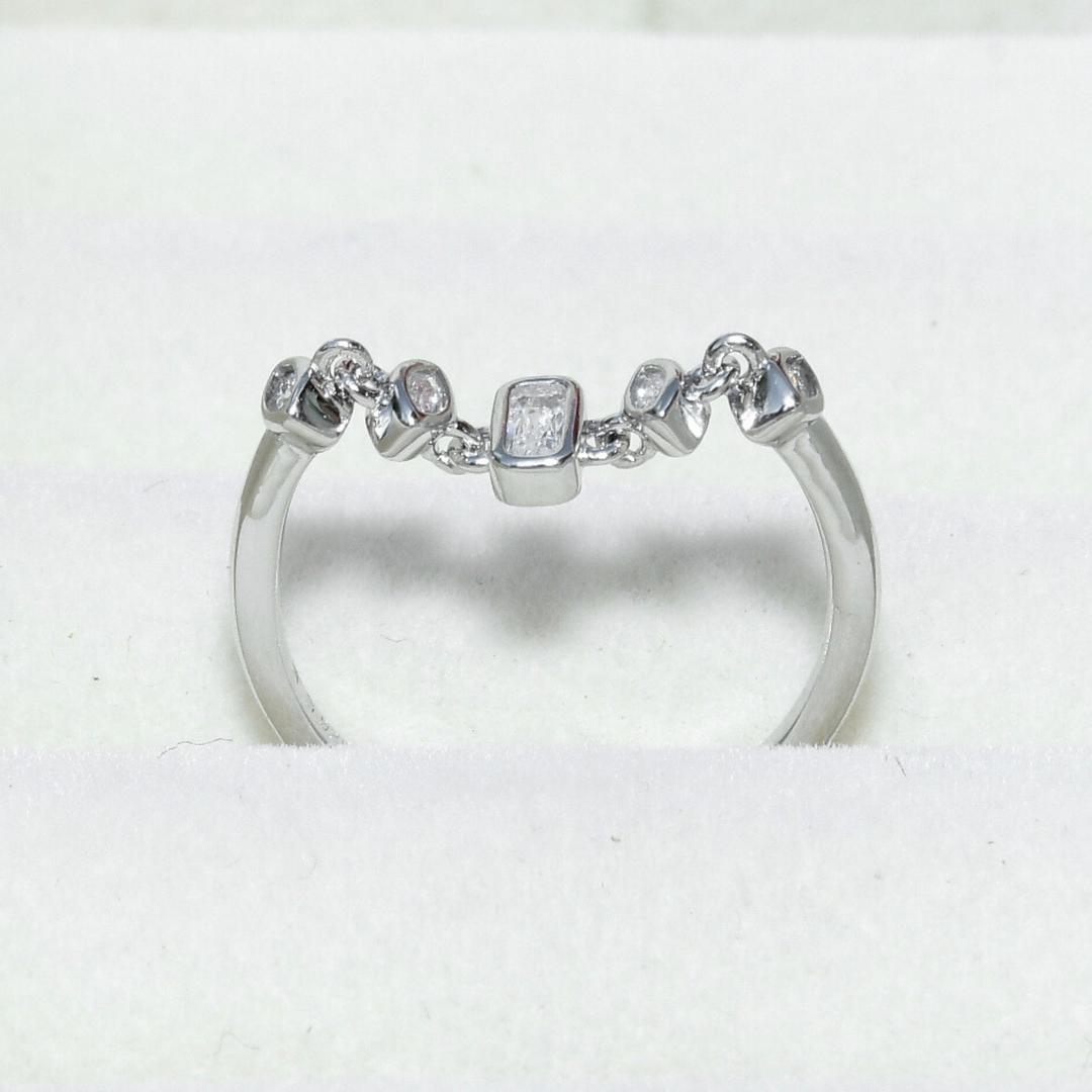 Chain Style CZ Ring for Women and Girls 2
