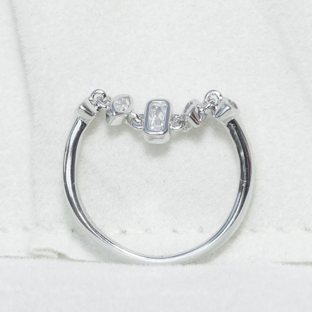 Chain Style CZ Ring for Women and Girls 3