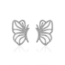 Butterfly Wings Stud for Women & Girls (Silver)