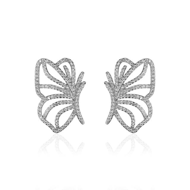 Butterfly Wings Stud for Women & Girls (Silver)