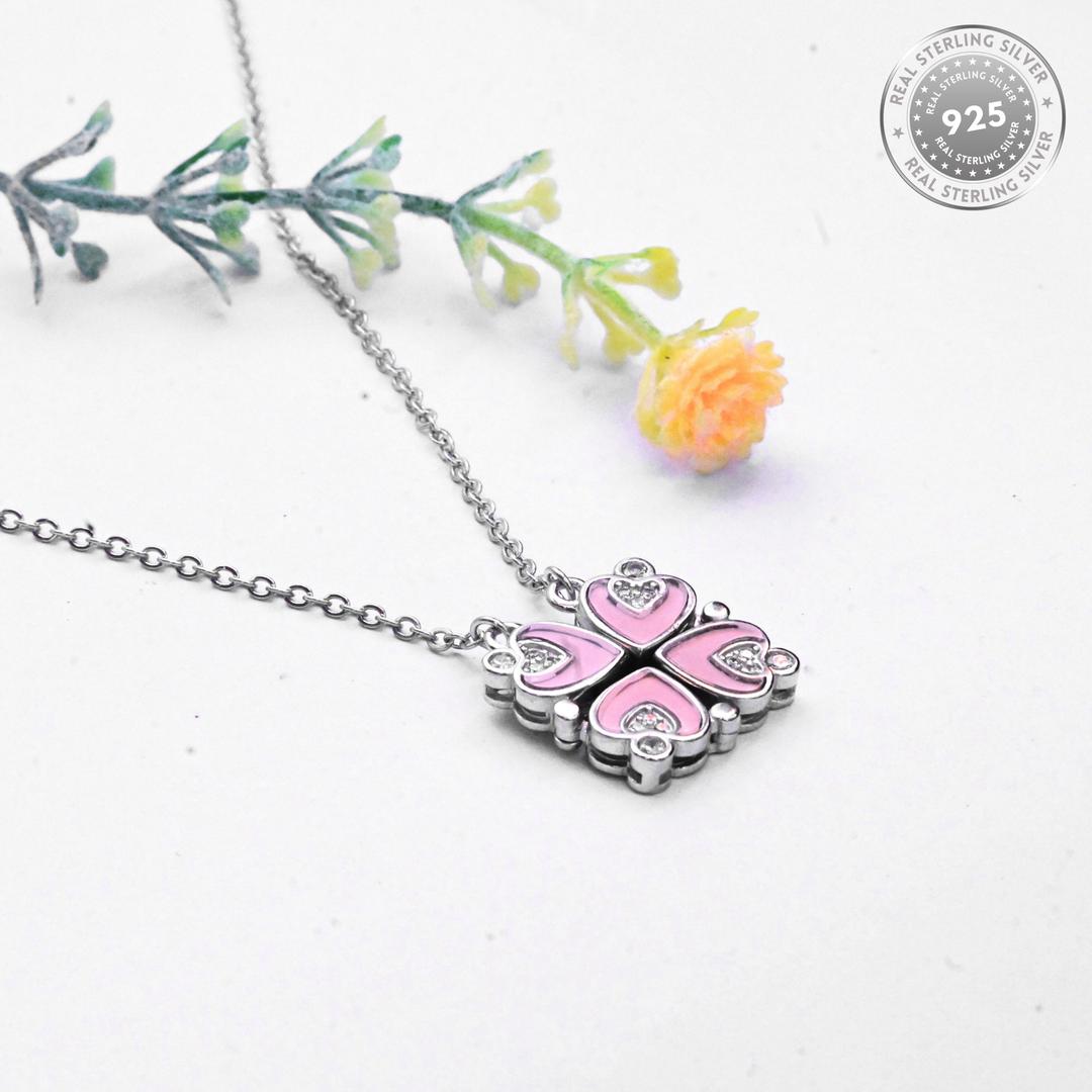 Heart Clover Pendant Necklace 1