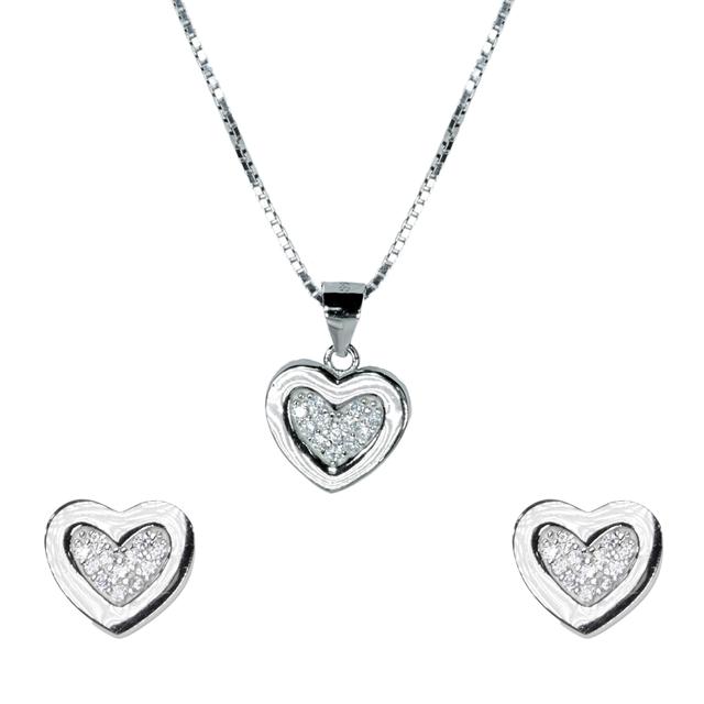 Silver Jewellery Set(Pendant Earring Set)