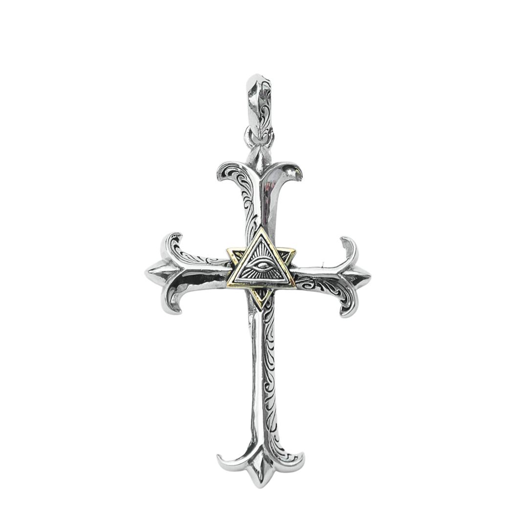 Eye of God Cross Pendant 0