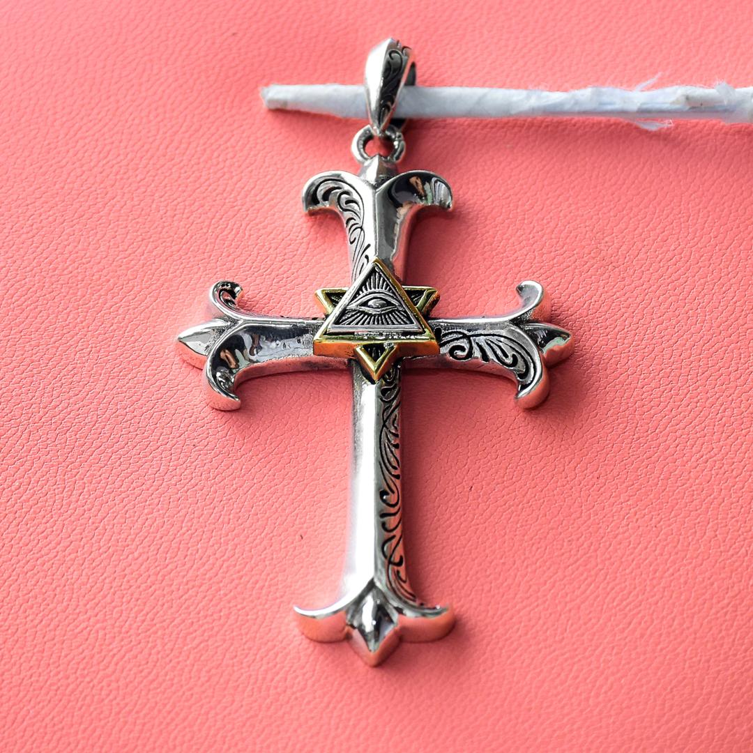 Eye of God Cross Pendant 2