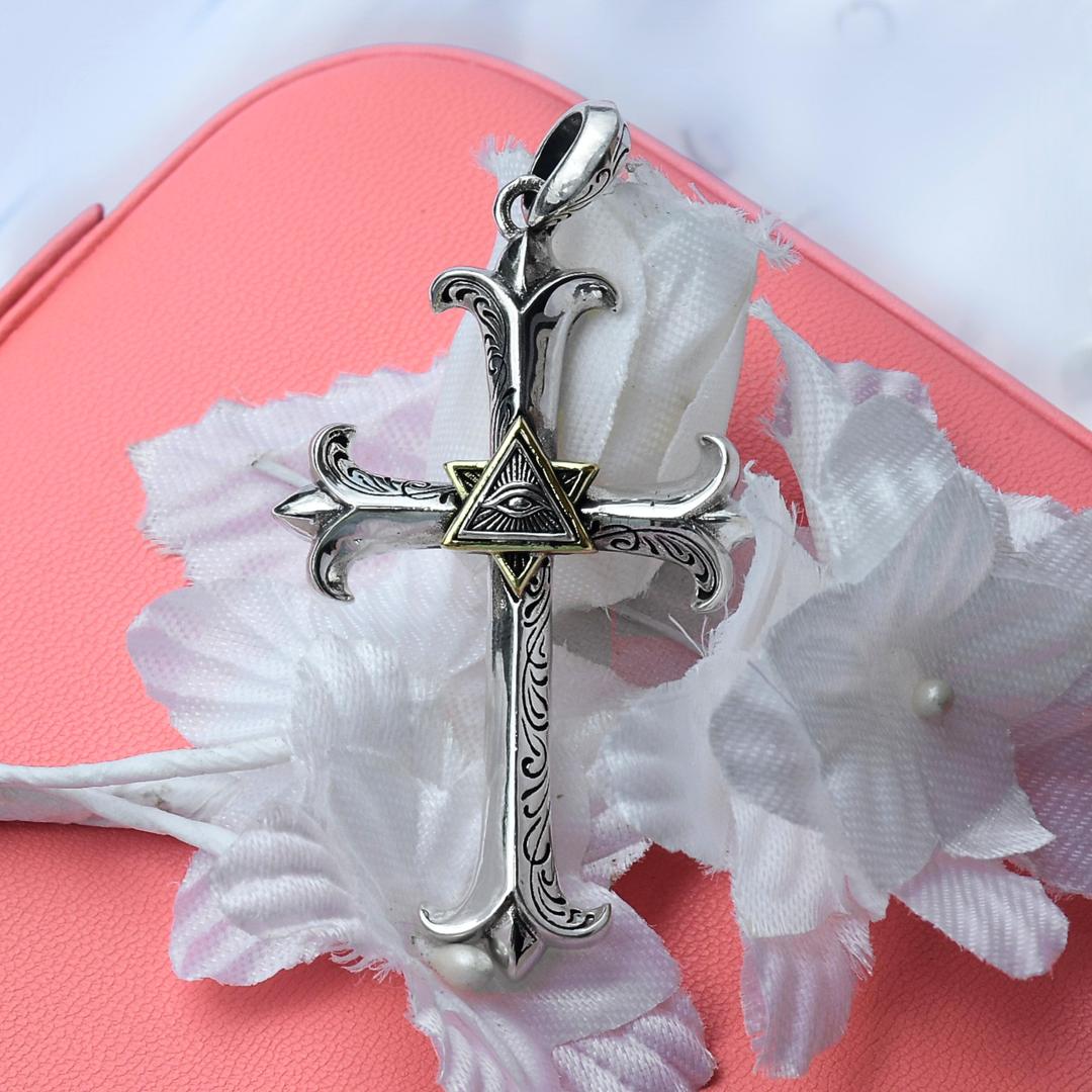 Eye of God Cross Pendant 3
