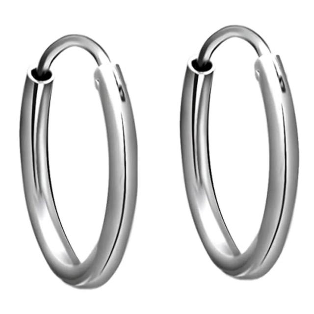 Elegant Silver Hoop Earrings