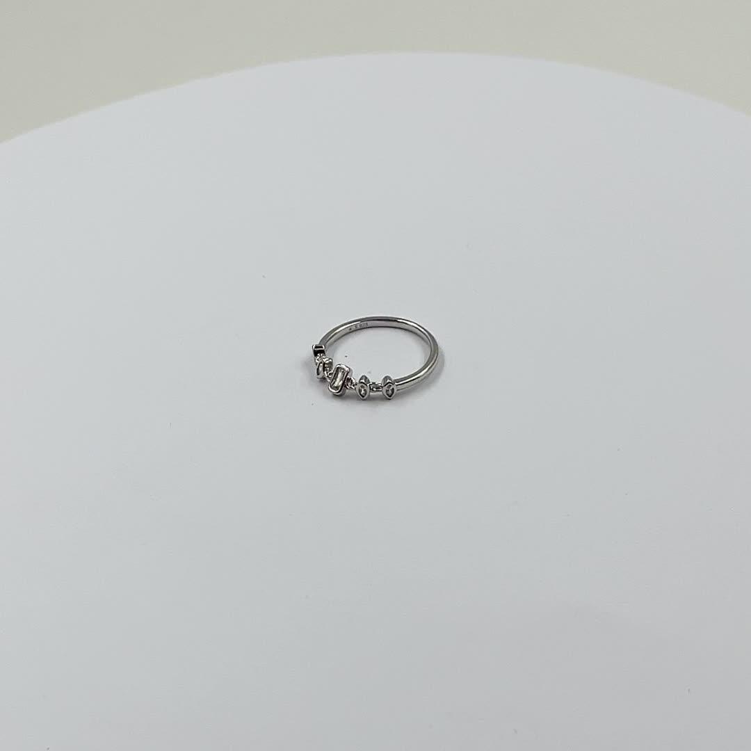 Chain Style CZ Ring for Women and Girls 4