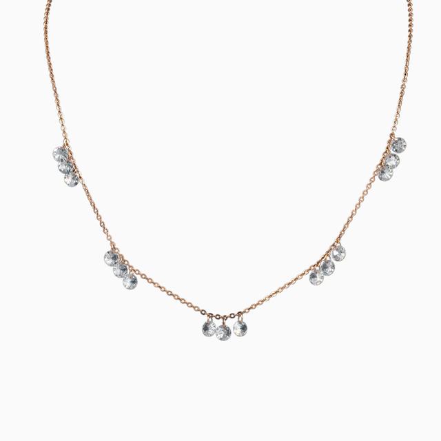 Silver Chic Rose Gold Necklace