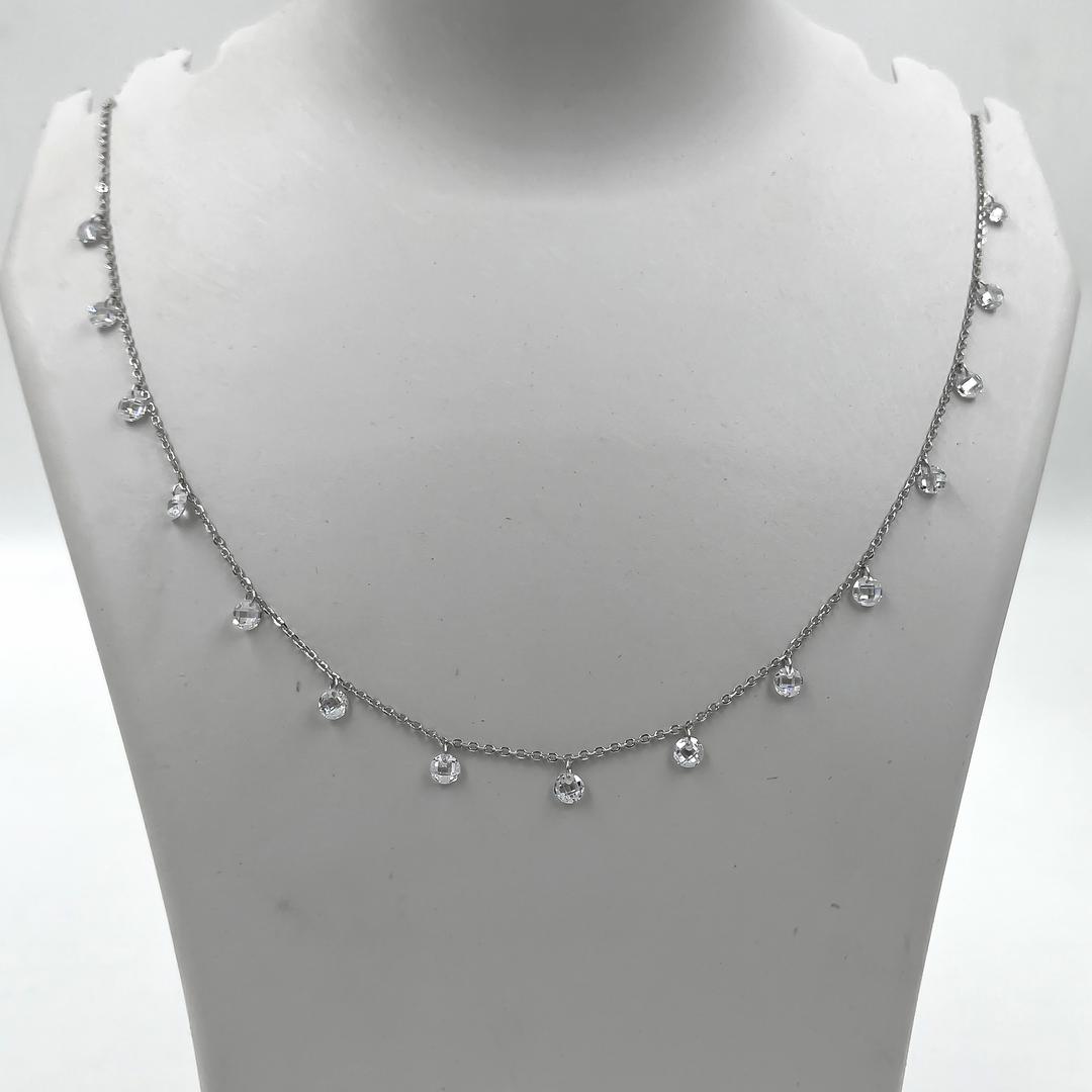 Silver Droplet Necklace 1