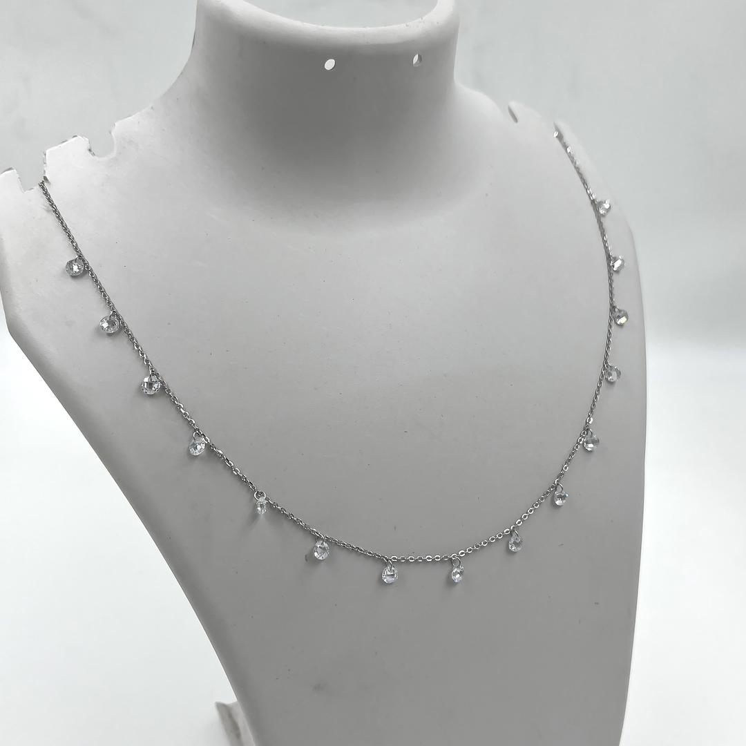 Silver Droplet Necklace 2