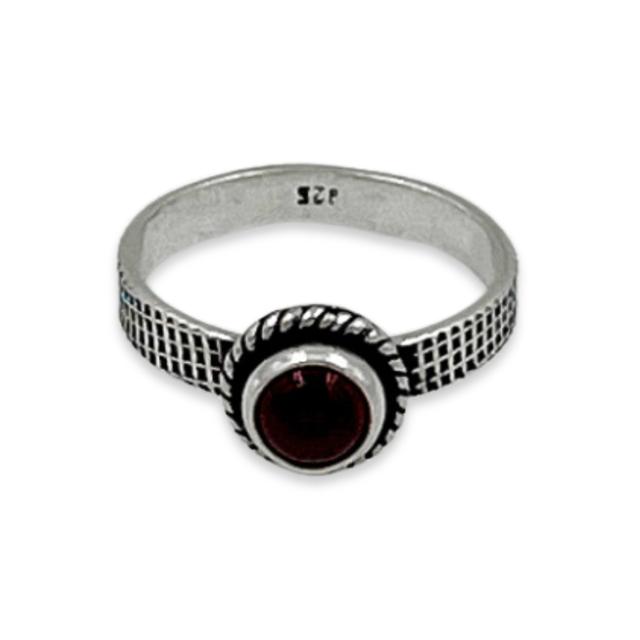 Silver Round Boho Ring for Women and Girls