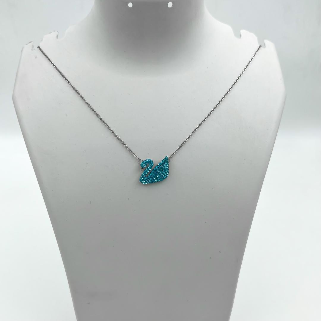 Swan Blue Diamond Necklace 1