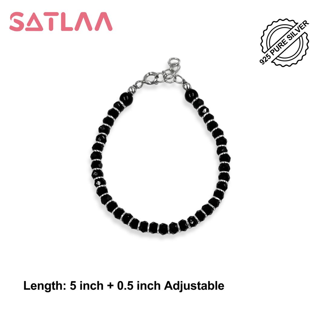 Silver Black Beads Baby Najriya Bracelet 3