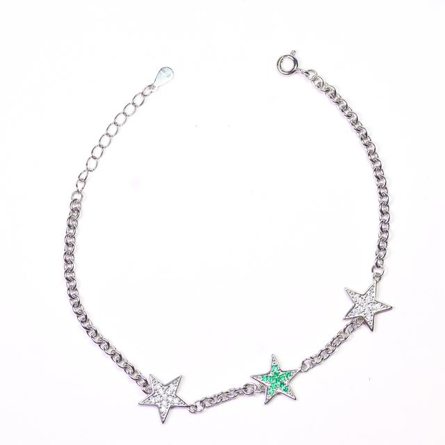 Silver Shining Star Bracelet