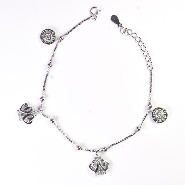 Silver Queen's Crown Bracelet