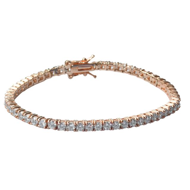Rose Gold Moissanite Diamond Bracelet For Women & Girls