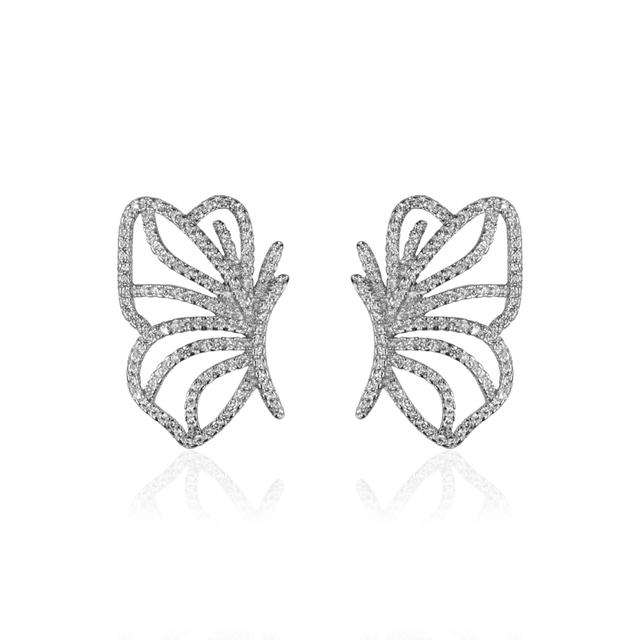 Butterfly Wings Stud for Women & Girls (Silver)