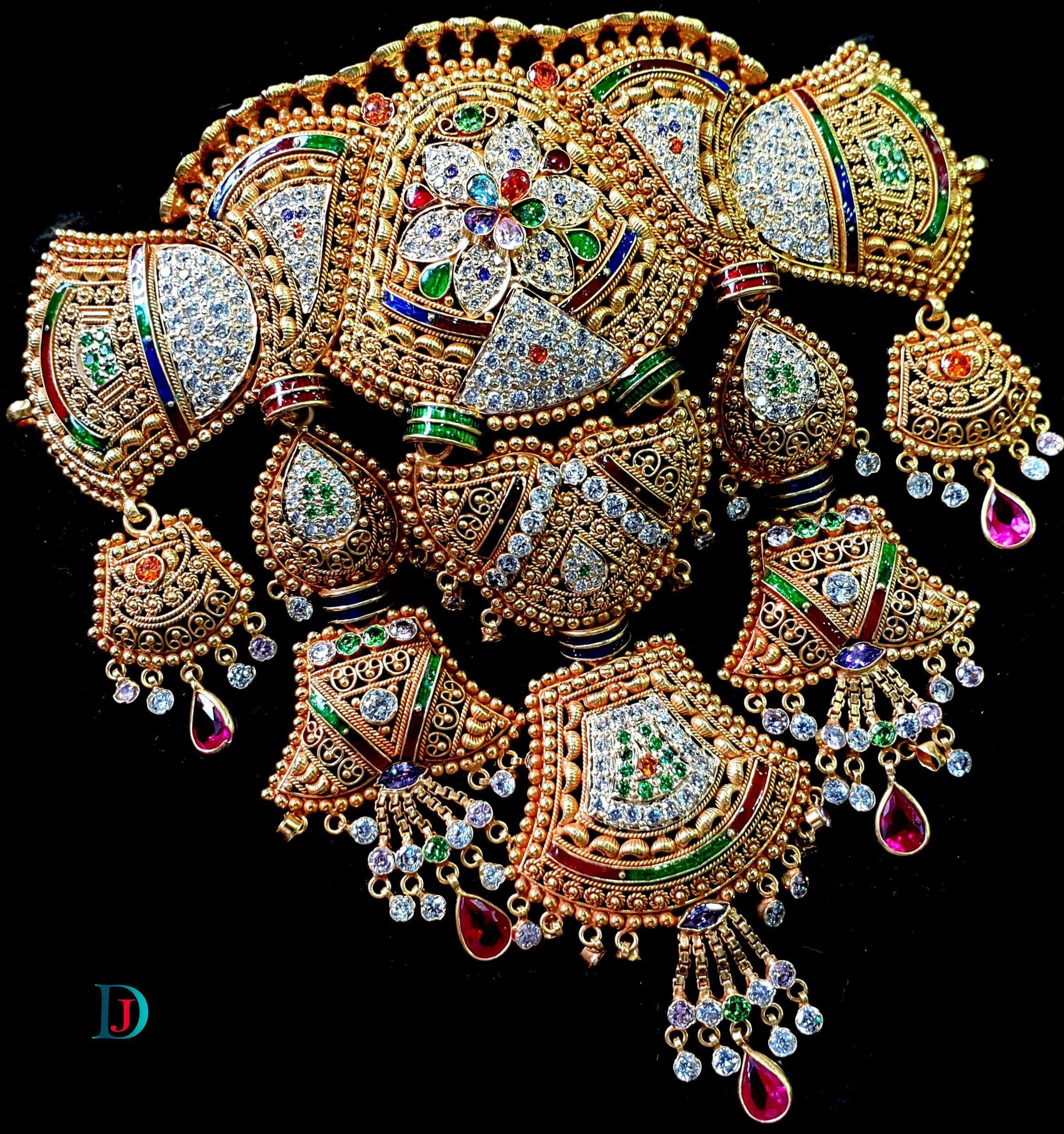 New and Latest Design of Desi Indian Rajasthani Gold Aad 