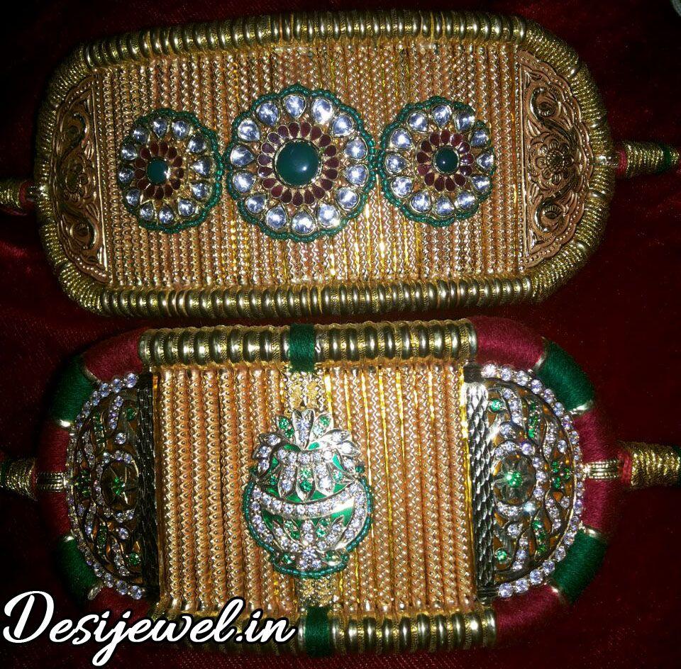 New and Latest Design of Rajasthani Desi gold hath-baajubandh 