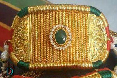 New and Latest Design of Rajasthani Desi gold hath-baajubandh 