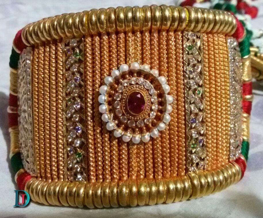 New and Latest Design of Rajasthani Desi gold hath-baajubandh 