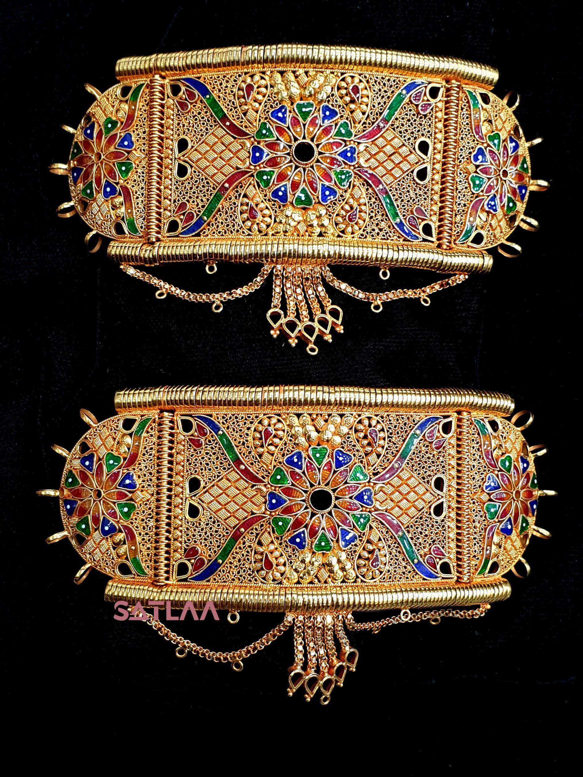 New and Latest Design of Satlaa Desi Indian Rajasthani Gold Baajubandh 