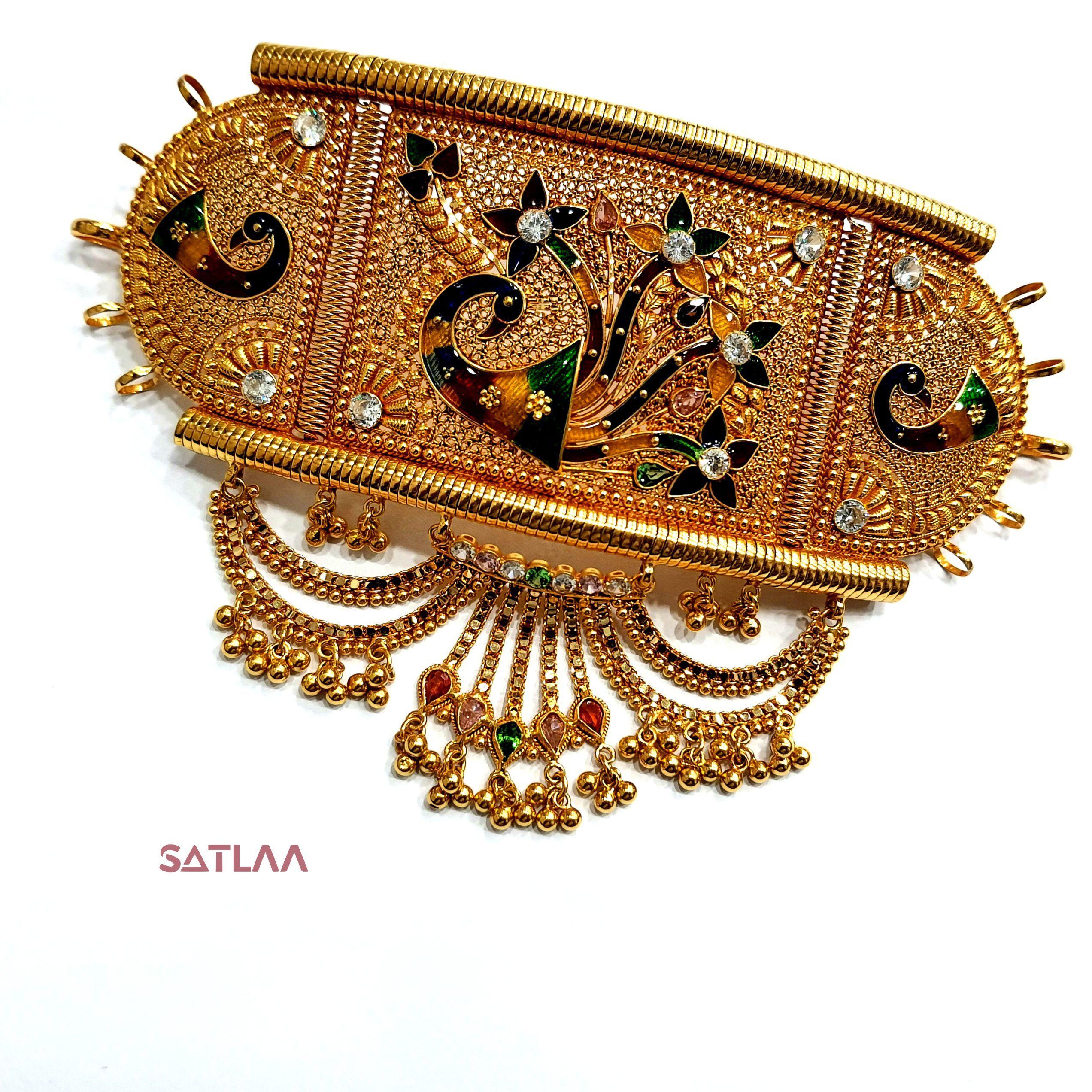 New and Latest Design of Satlaa Desi Indian Rajasthani Gold Baajubandh 